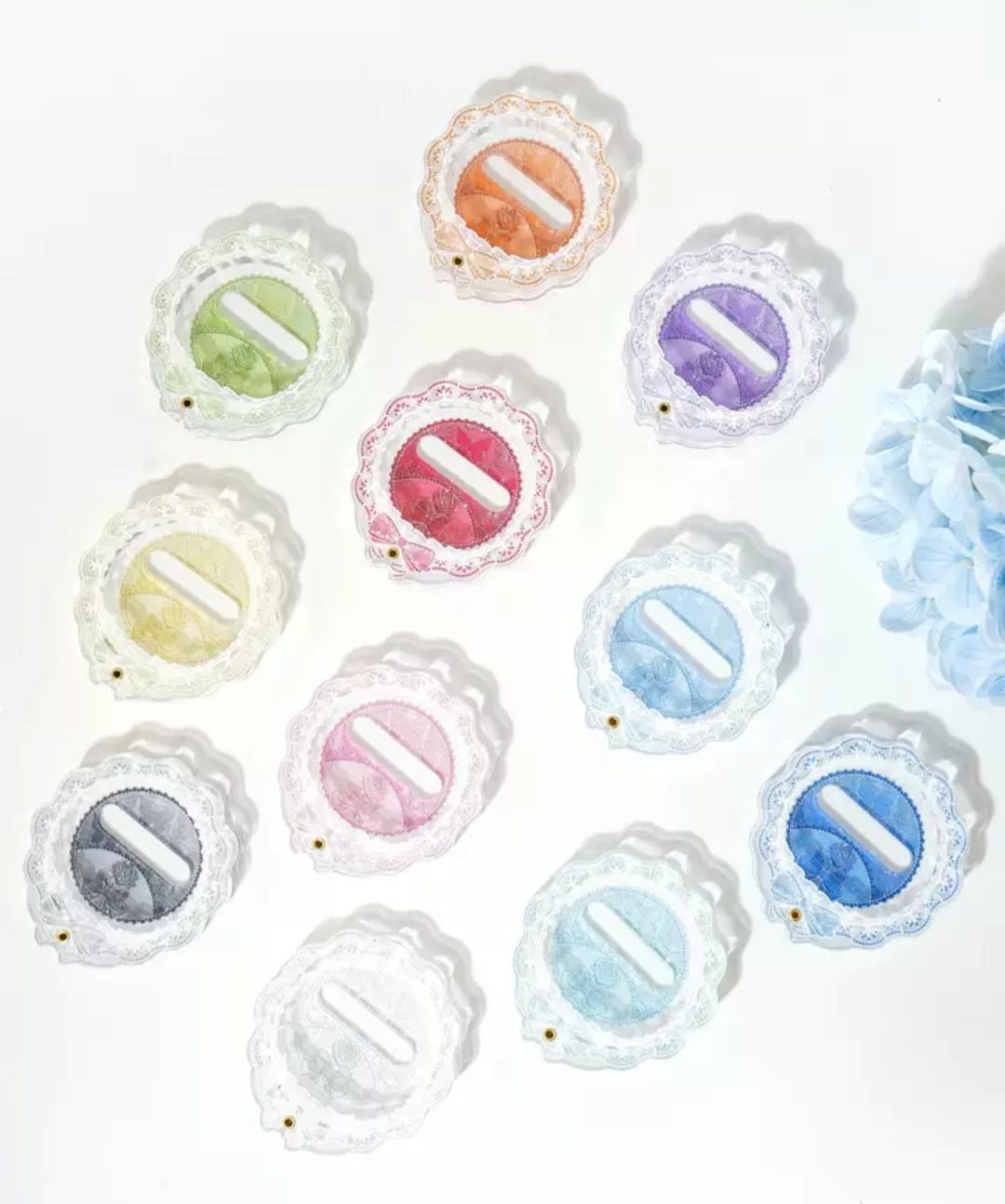 【蝶與花】白蕾絲徽章框