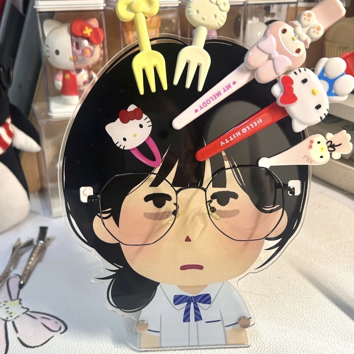 日本小人搞怪眼鏡架