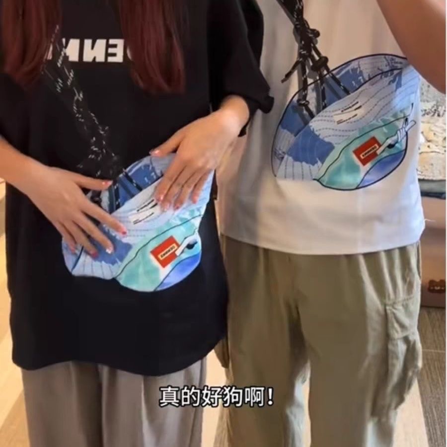 搞怪拉鍊包包短T