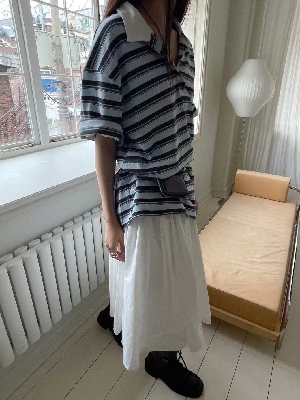 zoezoe.co polo領條紋tee（E30521）
