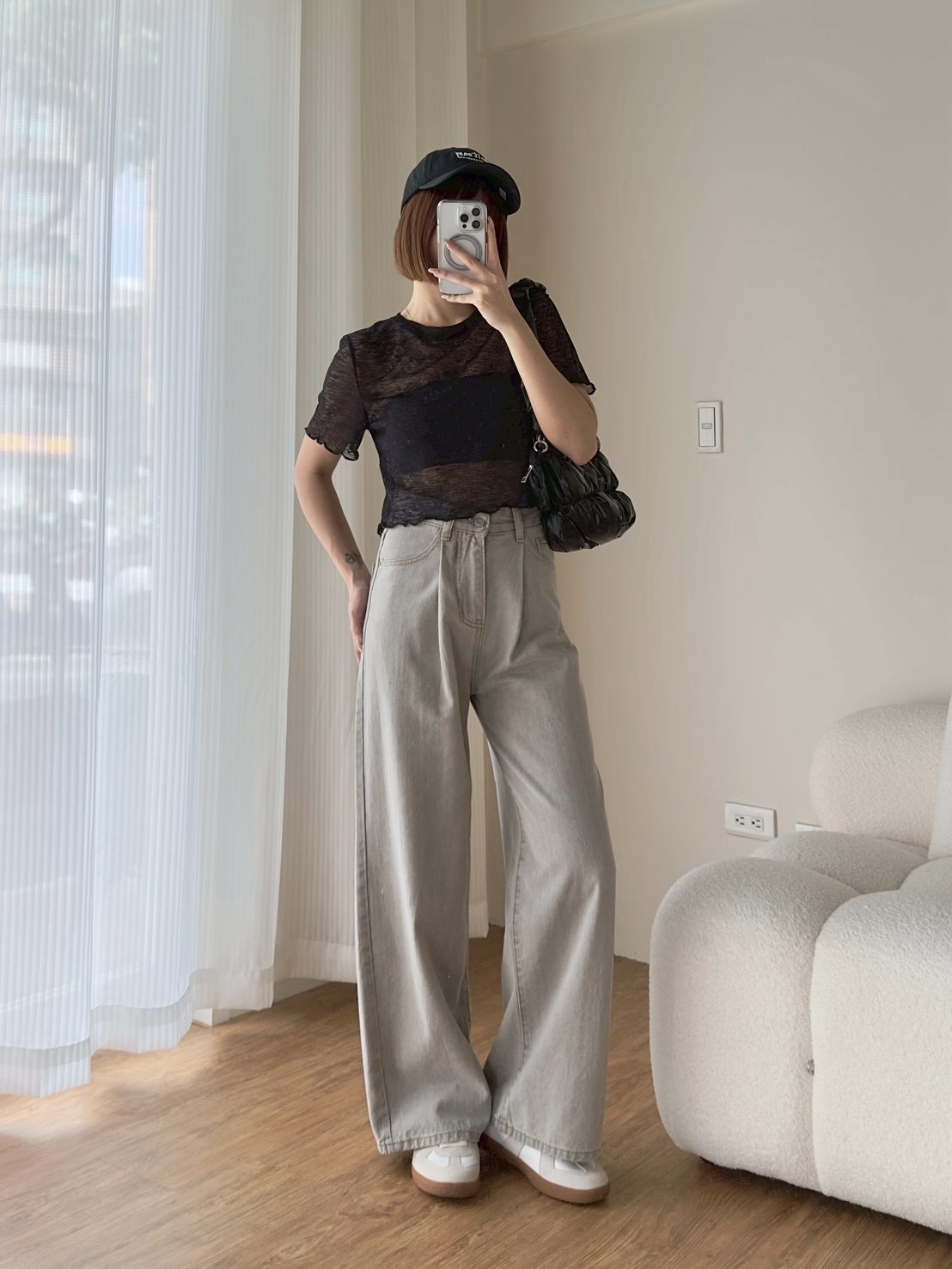 zoezoe.co 涼感透膚木耳邊tee（A5148）