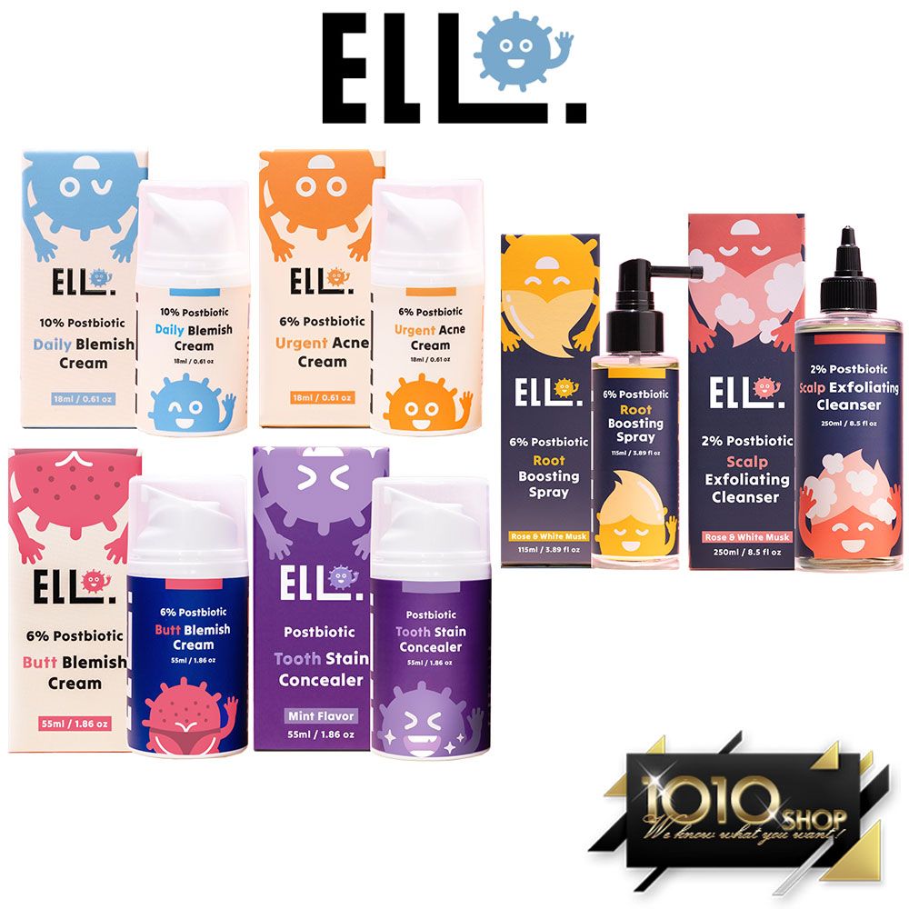 ELLO 研舒肌 益生菌 粉刺 淨痘 調理 屁痘 乳霜 頭皮養護 精華 噴霧 蓬鬆 去角質 淨化液 牙齒 亮白