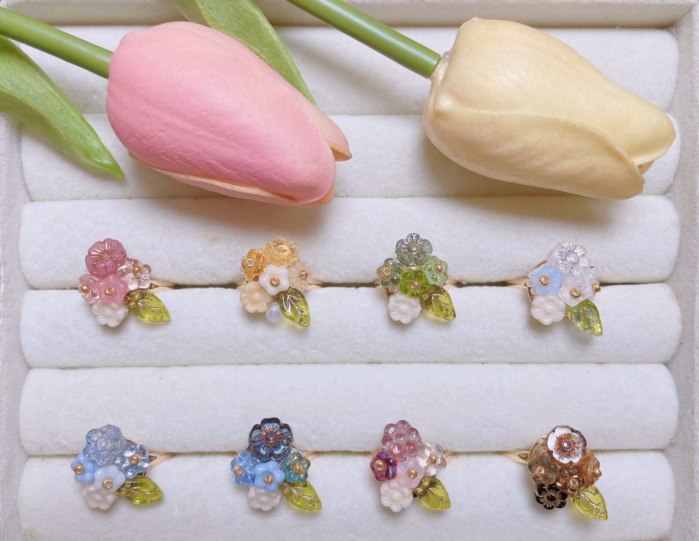 【花束系列】耳畔花束 綁花耳環