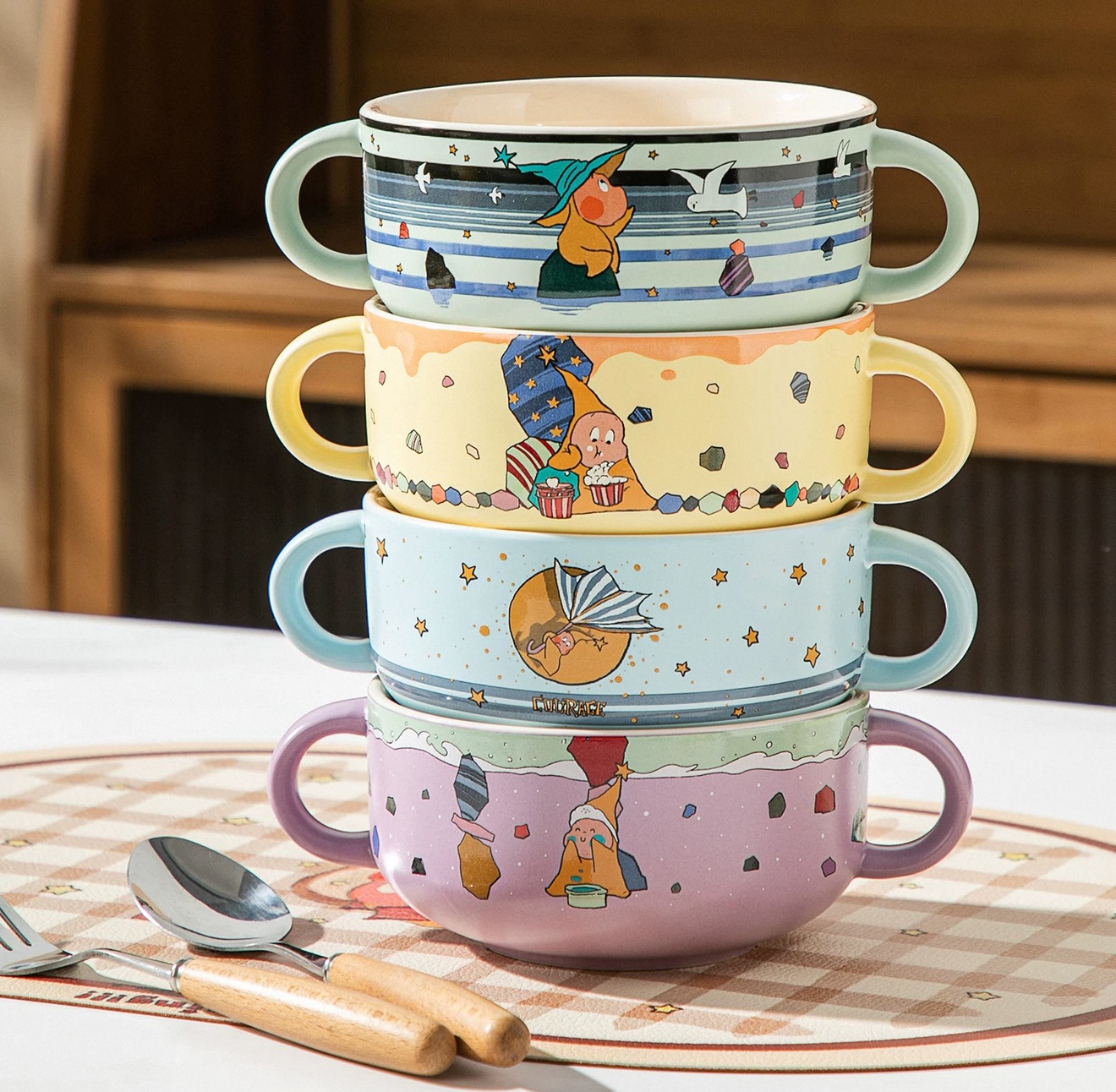 星星人「玻璃雙耳碗」預購