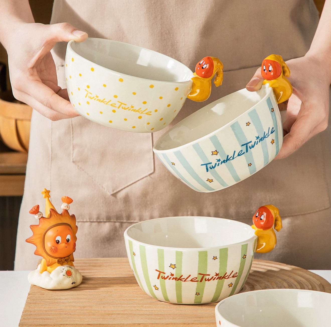 星星人「條紋玻璃碗」預購