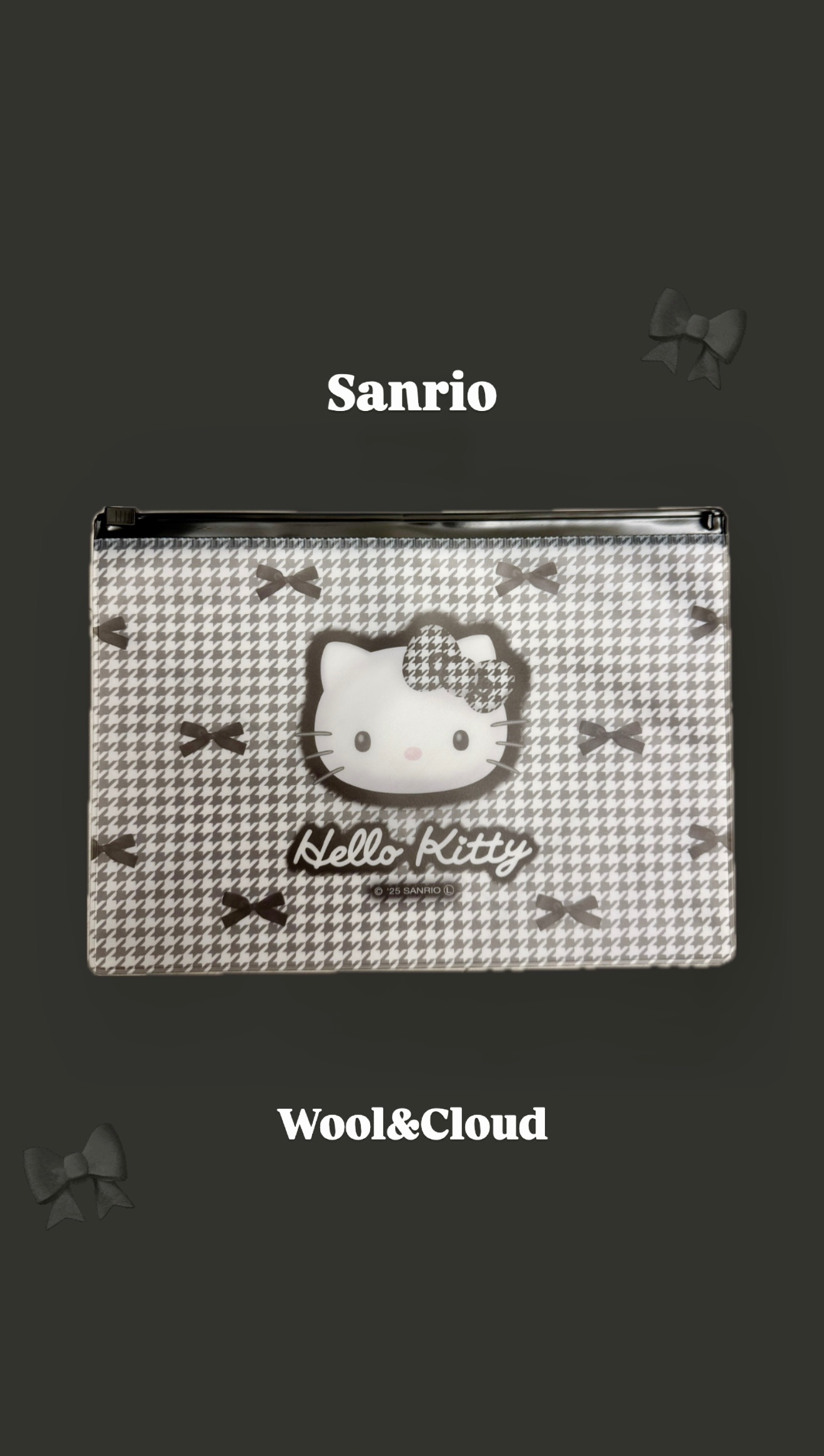 三麗鷗 kitty 夾鏈收納袋 現貨