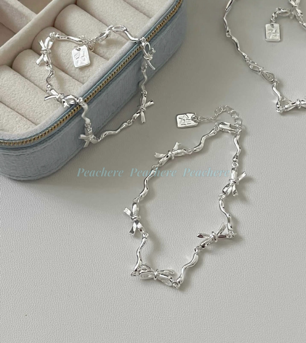 波光柔緞 | s925 韓系波光蝴蝶結手鍊