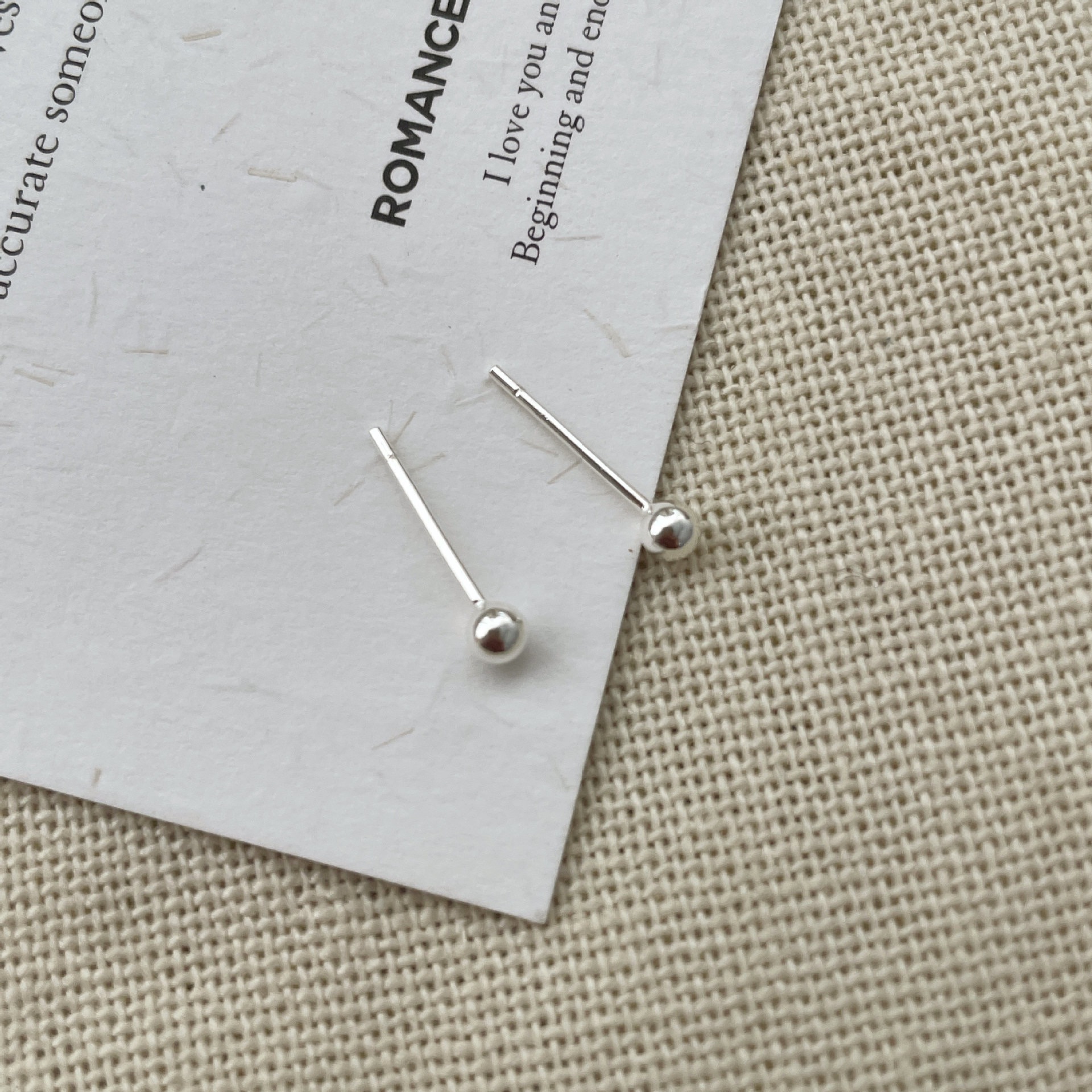 s925 銀豆豆養耳洞耳釘