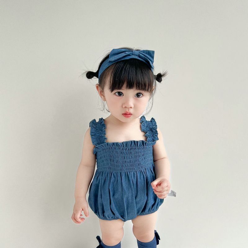 嬰兒牛仔包屁衣套裝