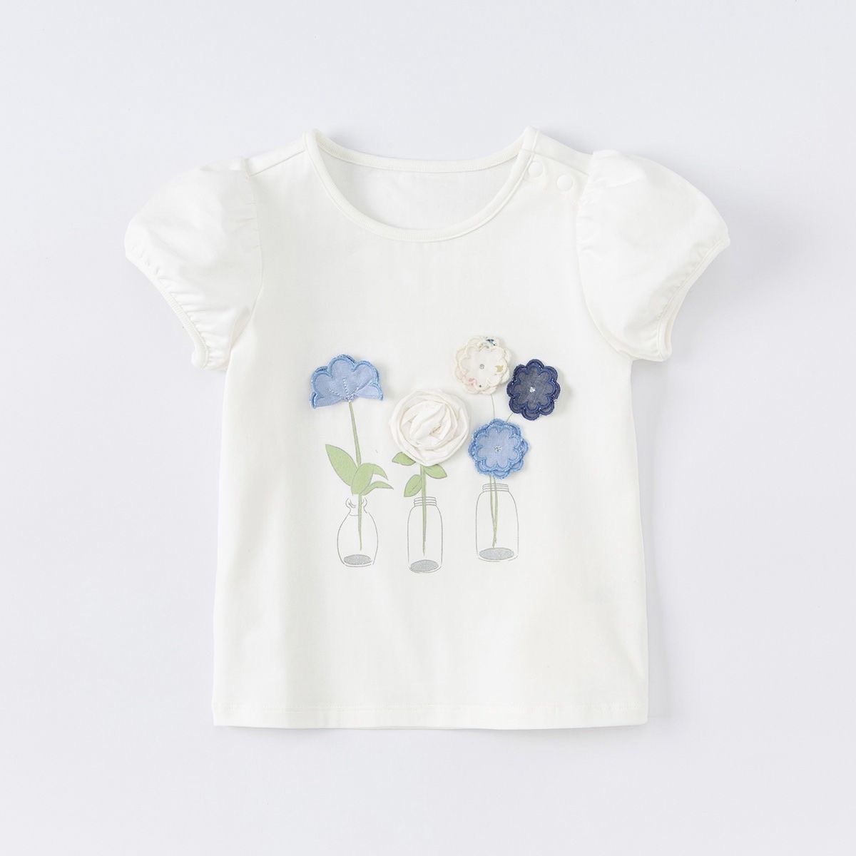 小花瓶公主袖短Tee