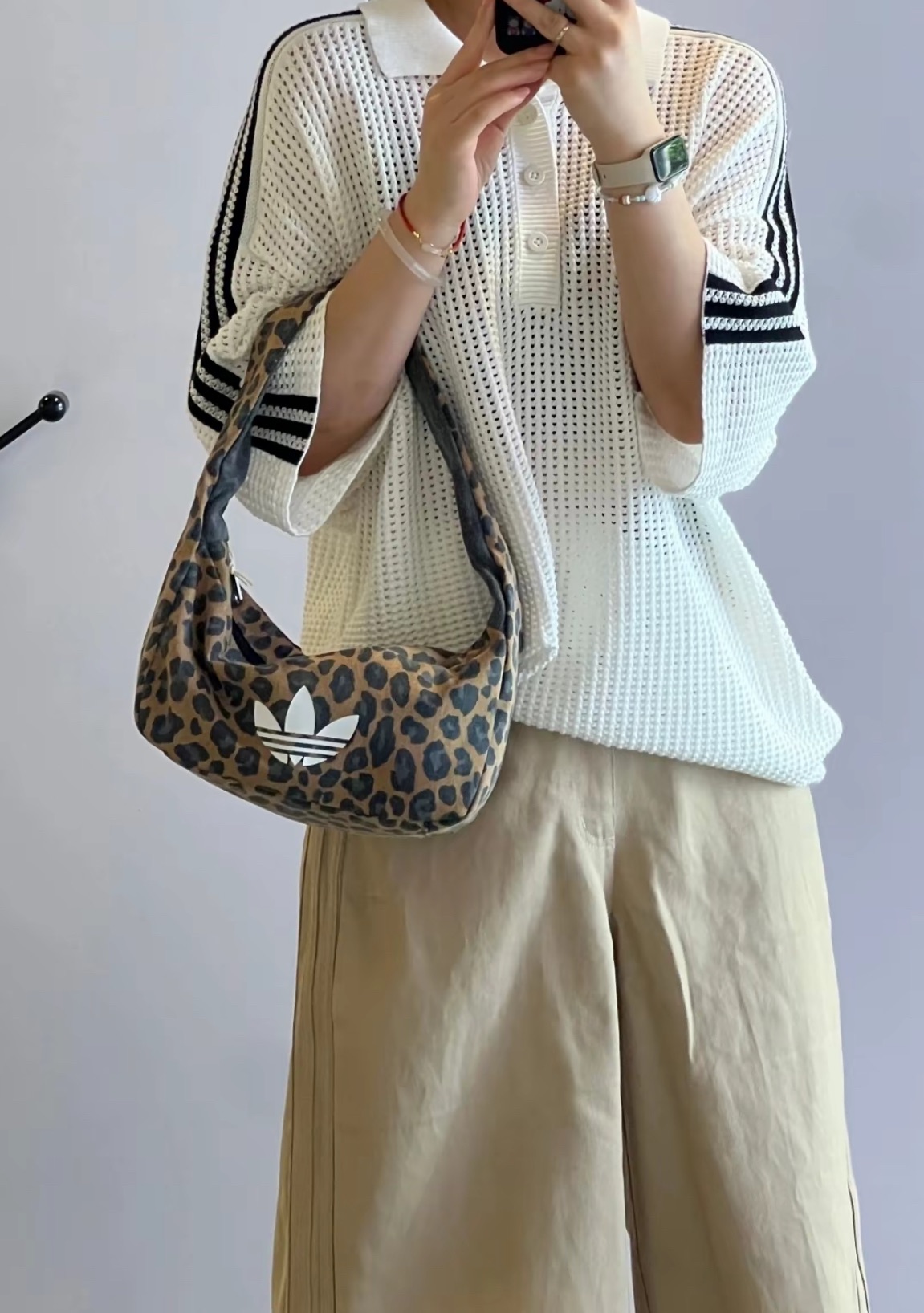 預購 ADIDAS ORIGINALS 三葉草 LEOPARD 1.9L 豹紋 單肩 手提包 腋下包