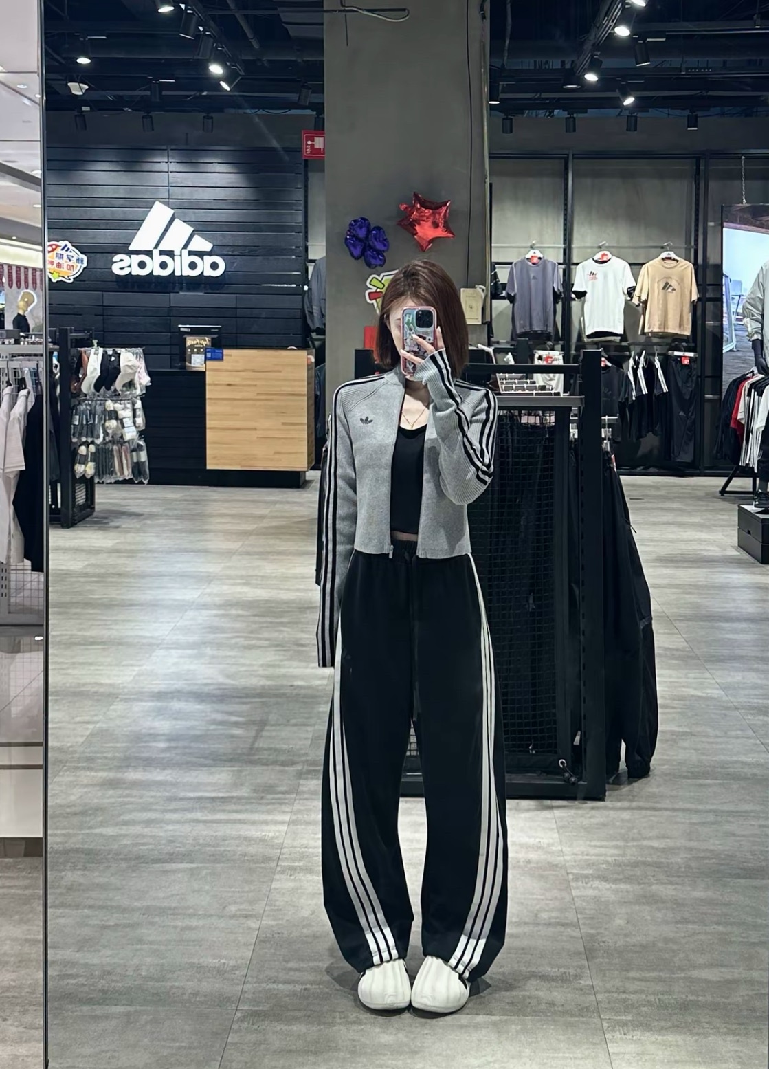 預購 adidas STORY WOVEN BANANA PANT 彎刀闊腿休閒褲 女款 黑KB5224 白KB5223