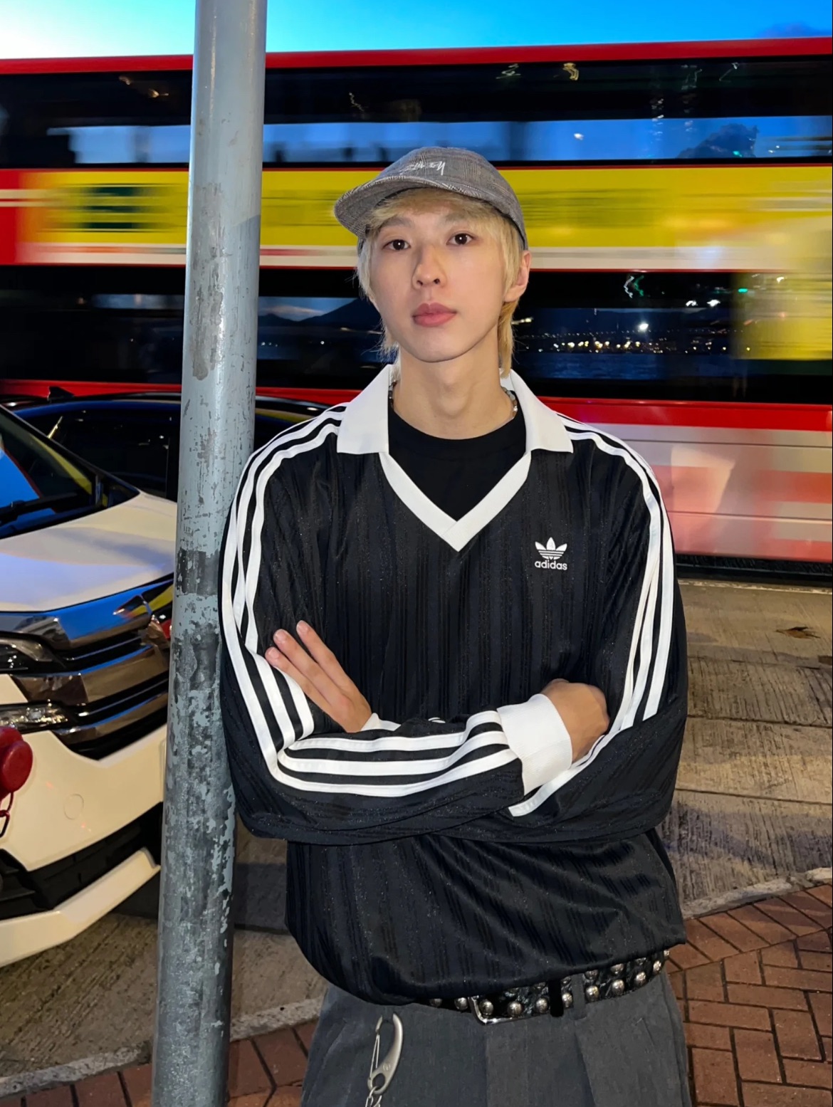 預購 adidas originals 條紋運動長袖Polo衫 球衣 白色JD2605 天藍JD2604 黑JD2603