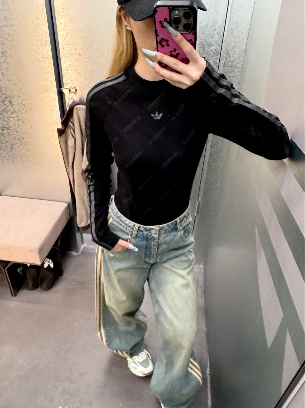 預購 adidas originals 修身長袖 插肩袖T恤 女款 KS6109