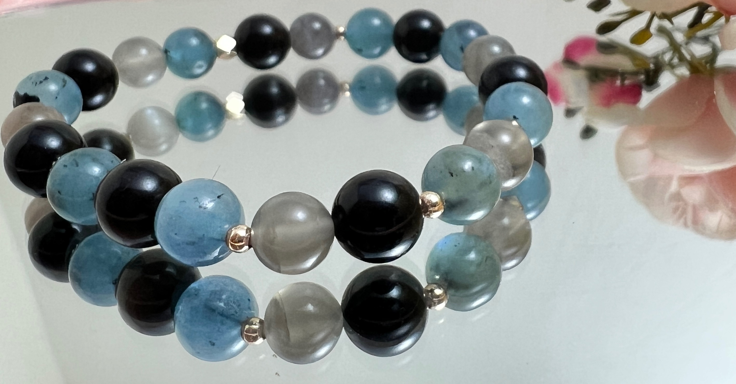 銀曜海境水晶手鍊