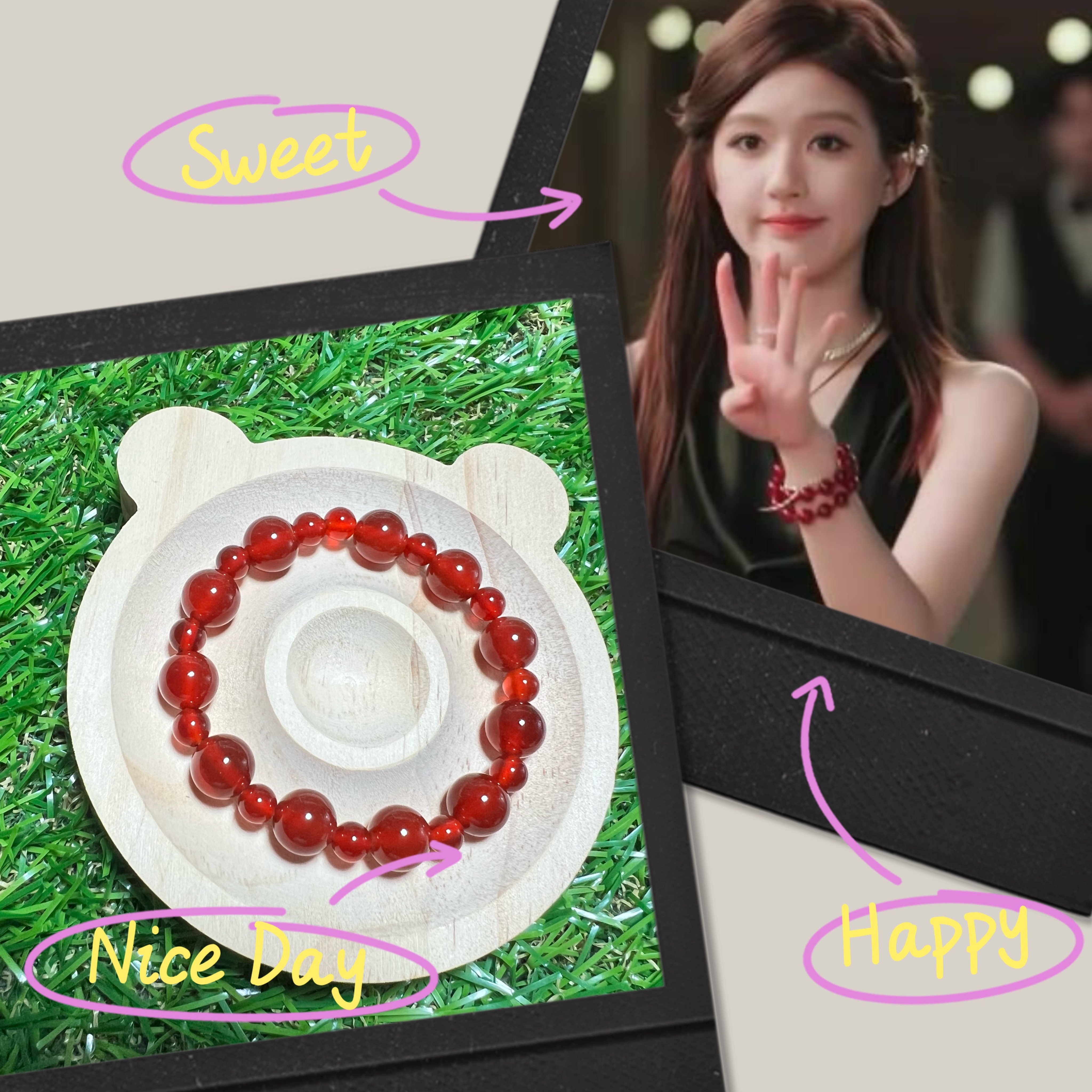 💫 曜心紅瑪 — 趙露思同款紅瑪瑙手鍊