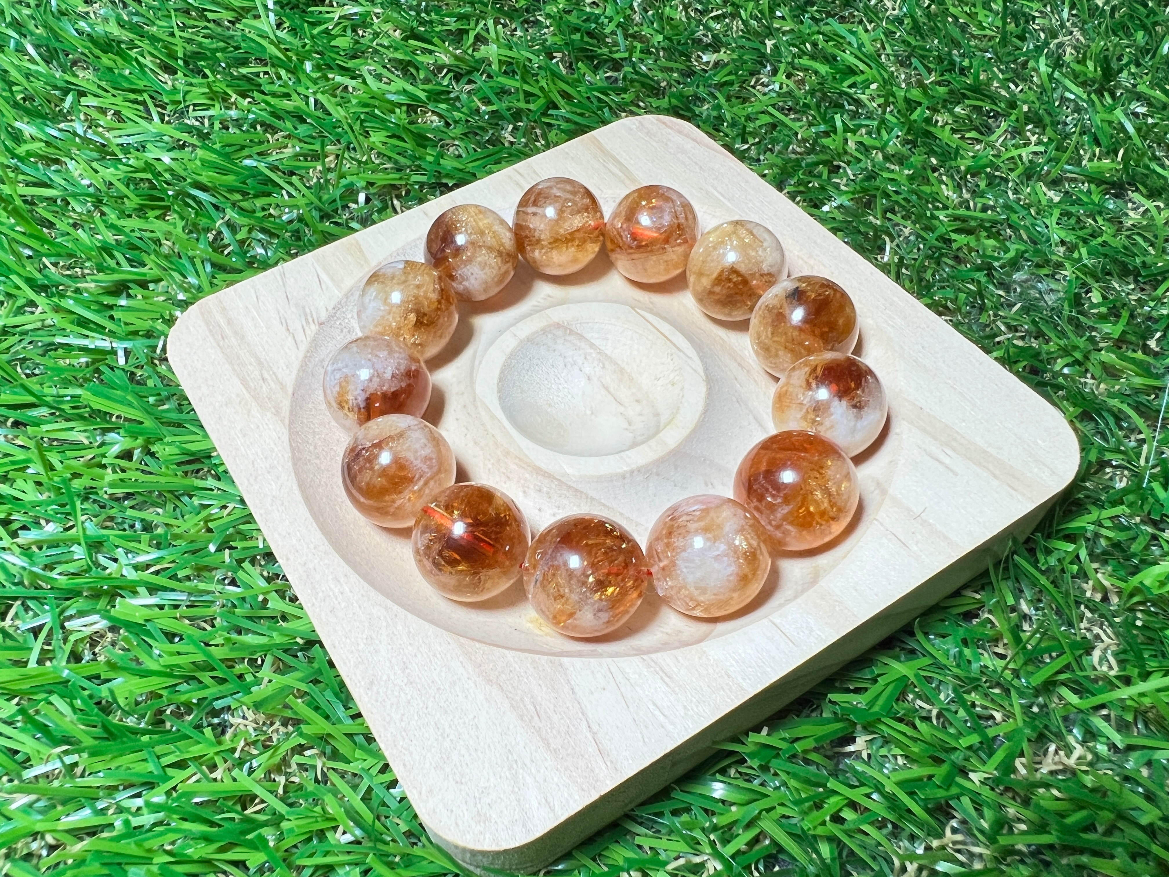 🟡 富耀 · 黃塔心能水晶手鍊