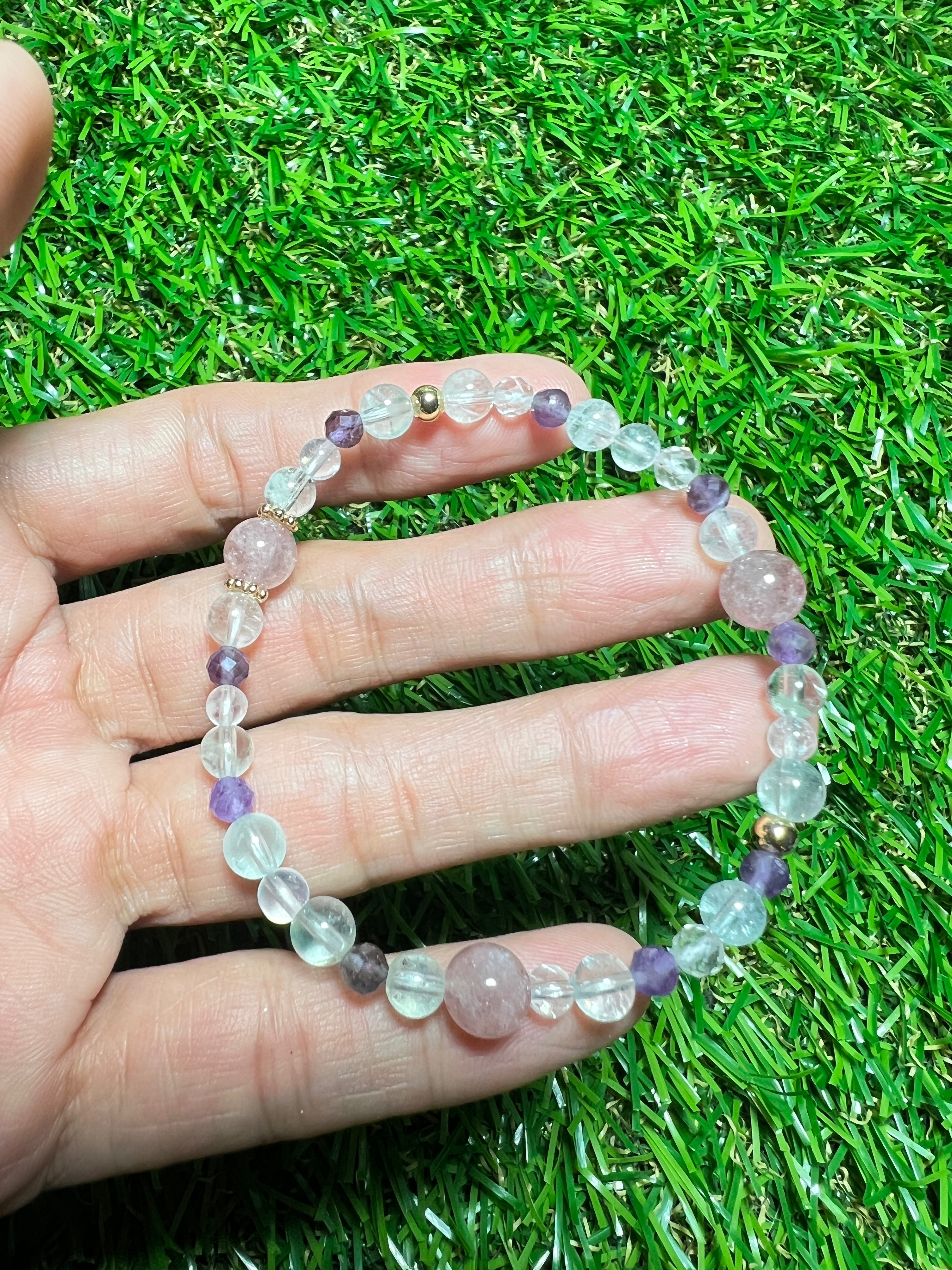 柔海心光水晶手鍊