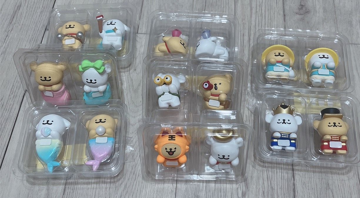 線條小狗趣趴趴系列迷你公仔