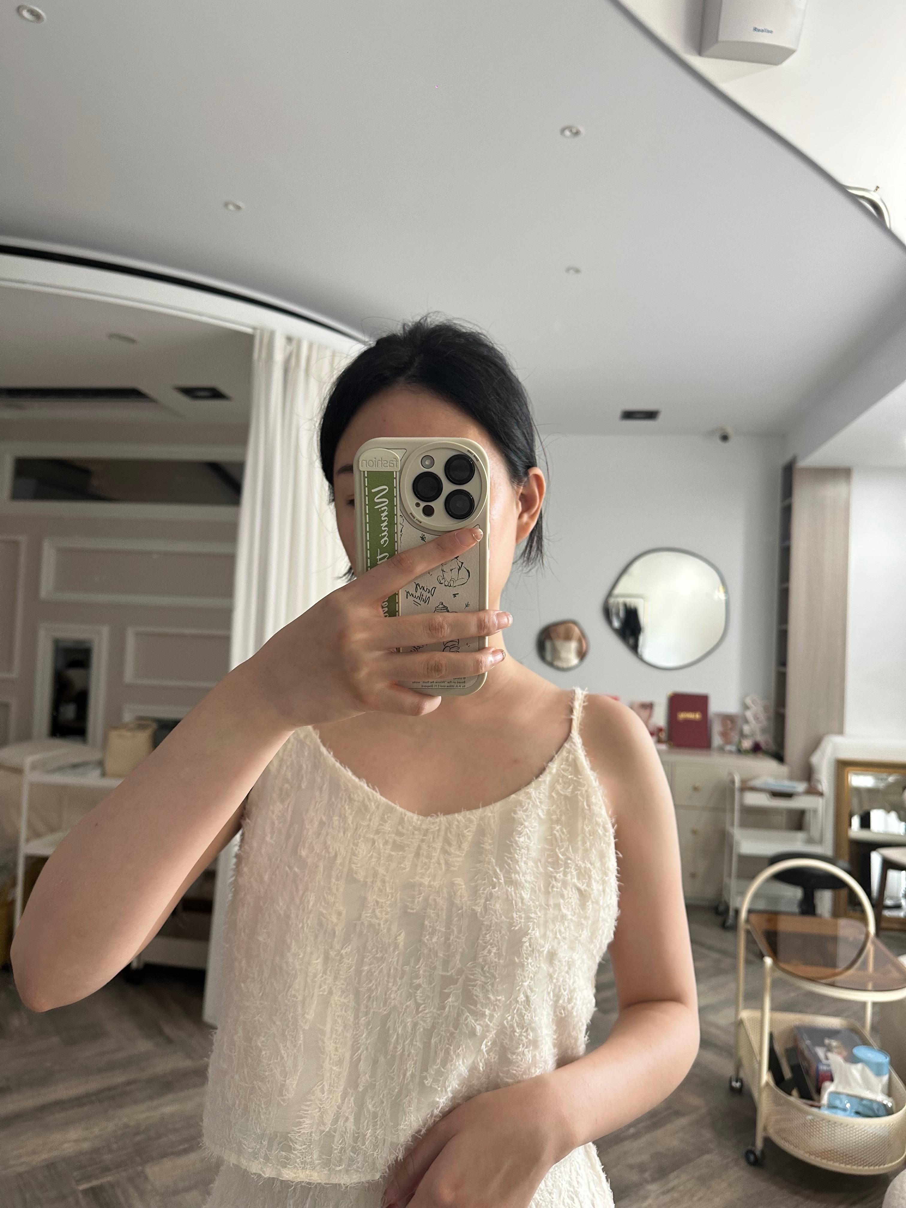 日系仙女🧚‍♀️微透羽毛套裝