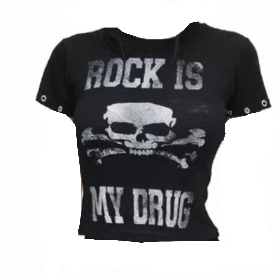 y2k亞文化骷顱頭印花（尺碼偏小