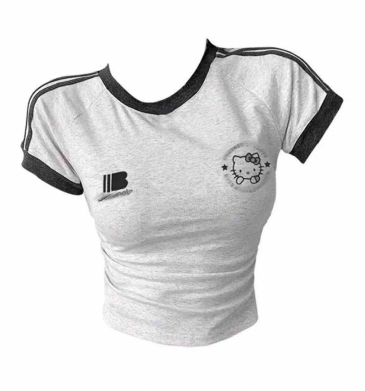 美式辣妹凯蒂猫甜酷修身短款