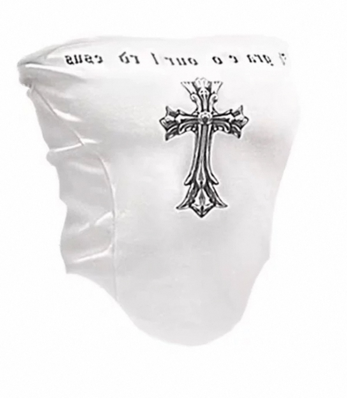 美式十字架印花抹胸背心