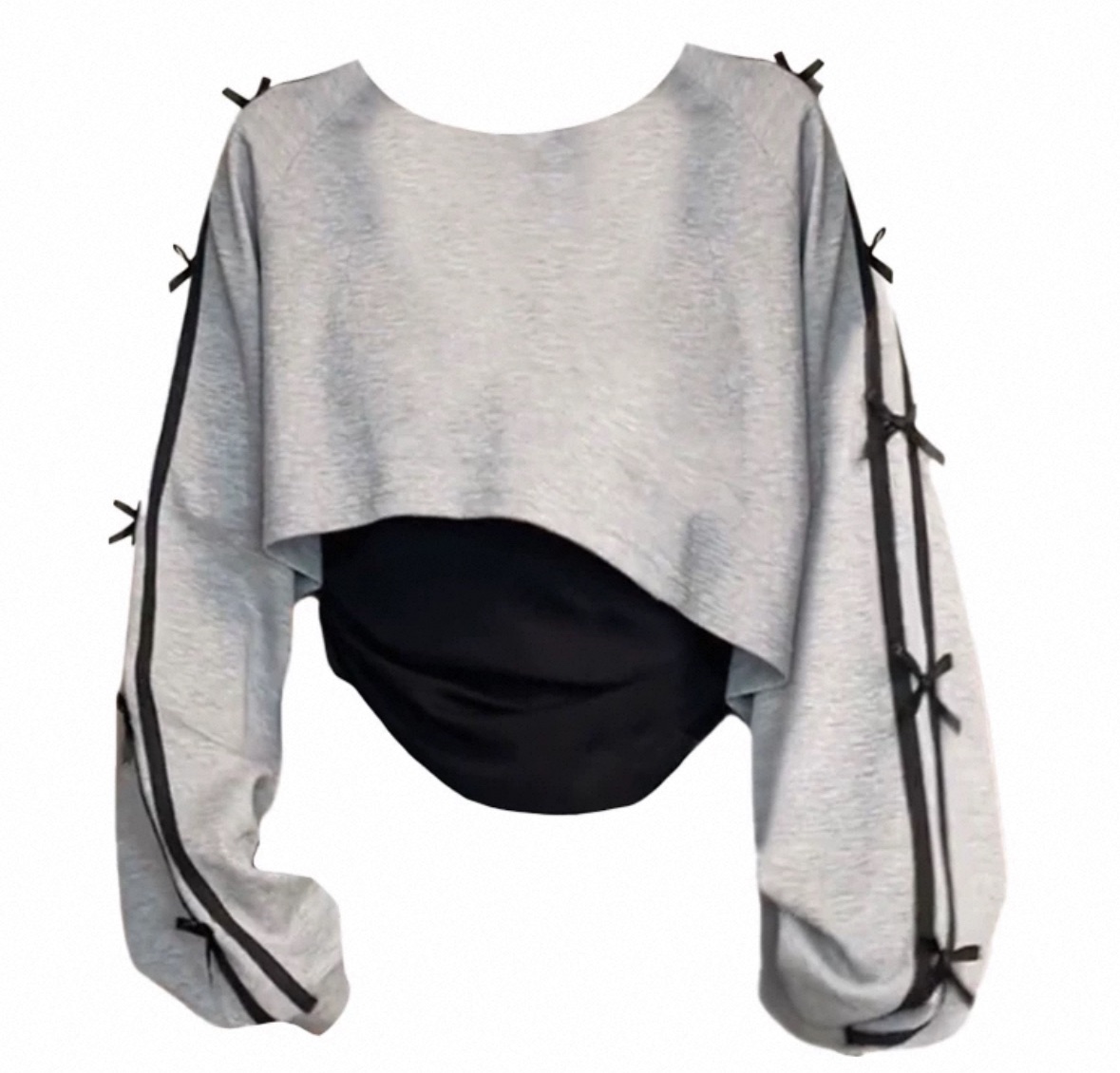 韓系修身綁帶兩件套