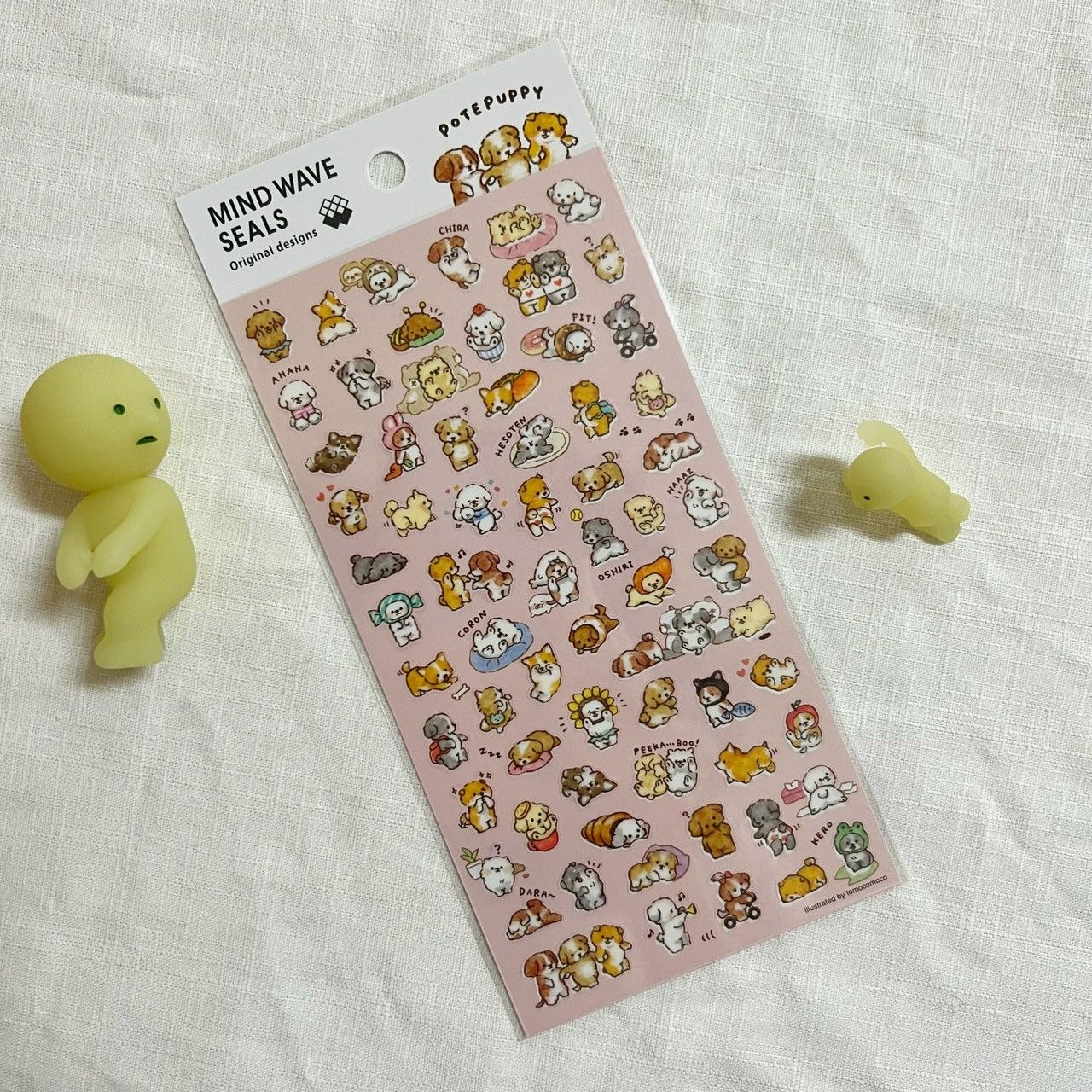 【洪爺的文具室】MIND WAVE Potepuppy 貼紙