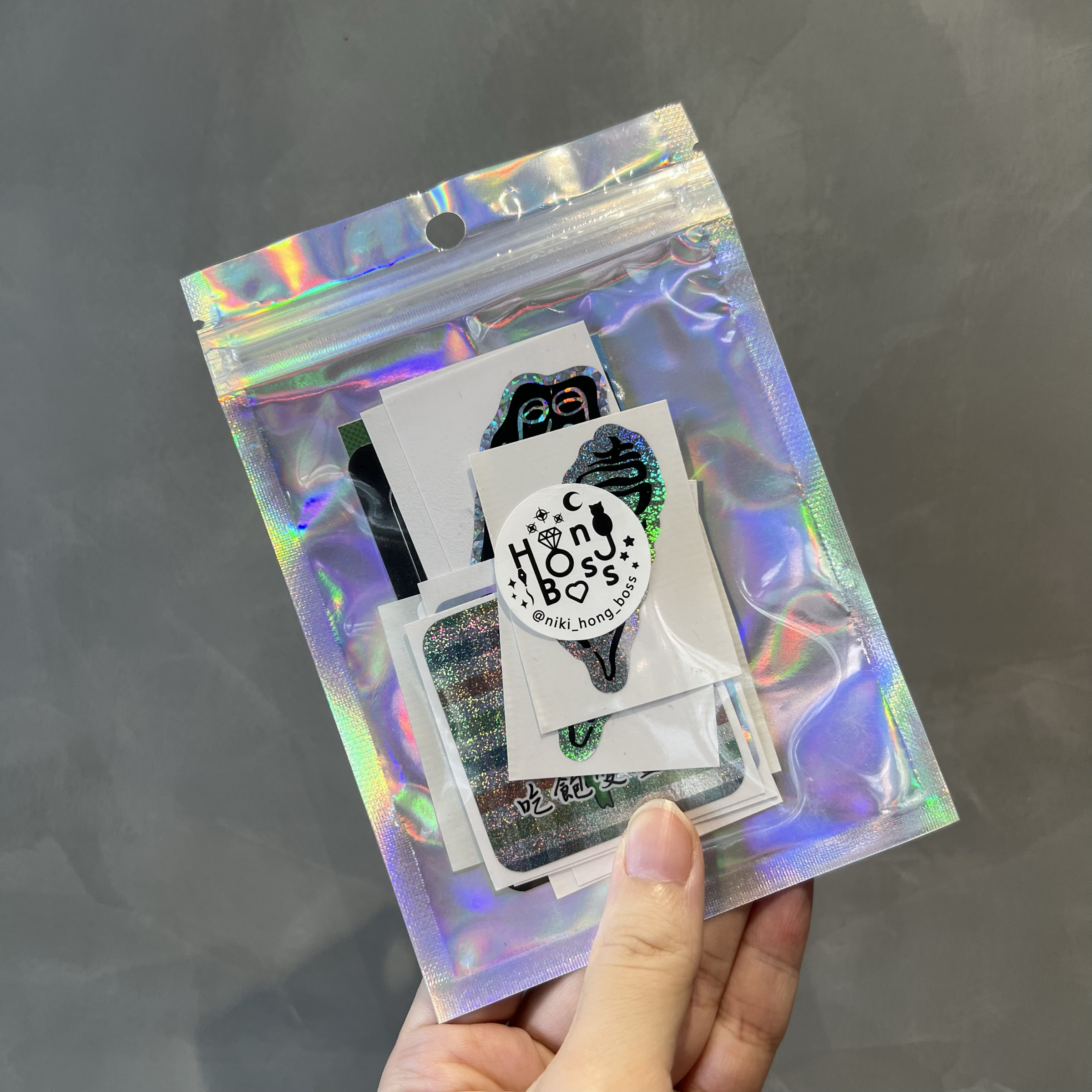 【洪爺文具室】洪爺手寫-貼紙禮包