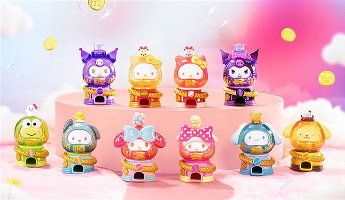 TOP TOY 三麗鷗家族 奇妙達摩扭蛋機系列 盒玩 盲盒 全8款