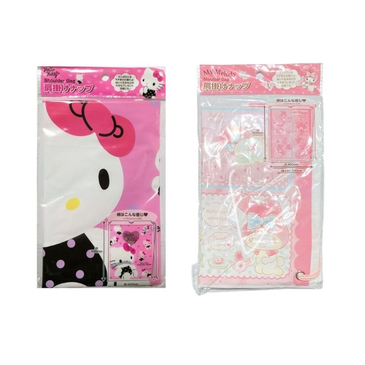 Sanrio 三麗鷗 美樂蒂 My Melody 凱蒂貓 Hello Kitty  束口單肩背袋