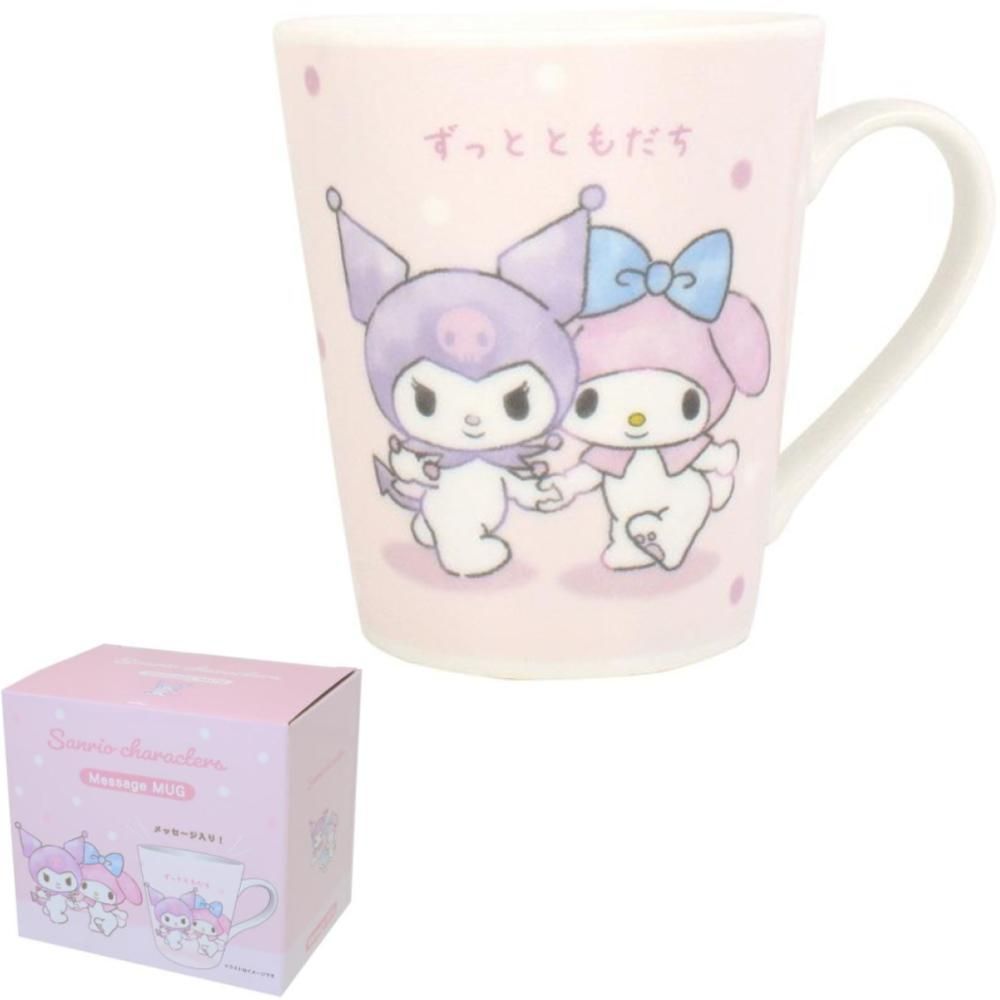 Sanrio 三麗鷗 美樂蒂 My Melody ＆ 酷洛米 Kuromi 陶瓷馬克杯 220ml