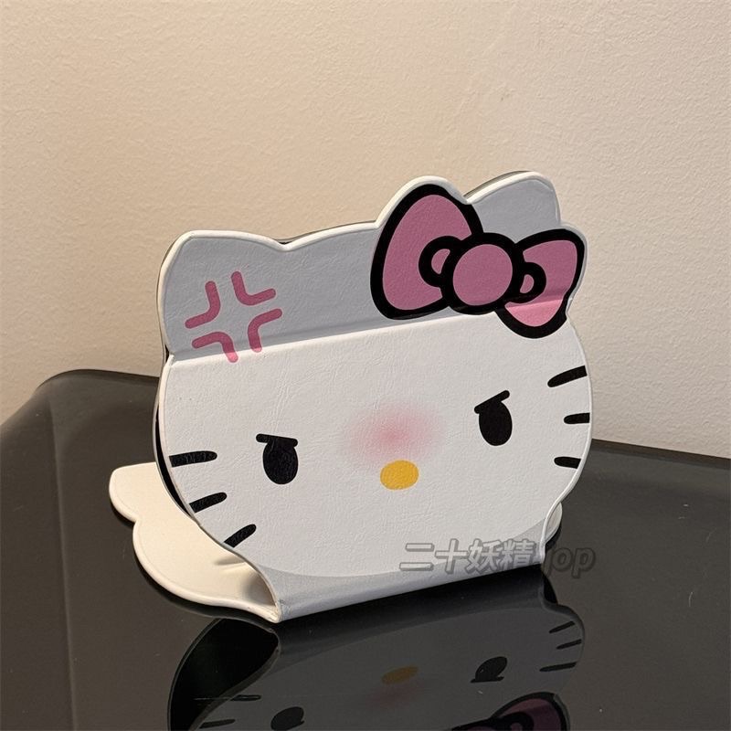 kitty生氣貓折疊鏡化妝鏡子