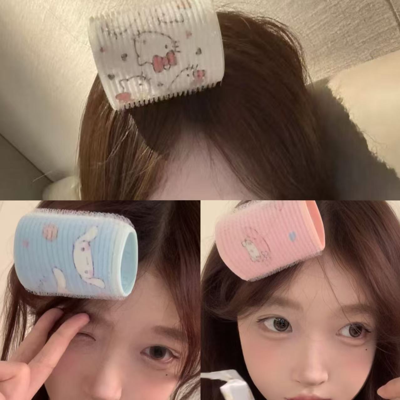 hellokitty瀏海夾髮捲