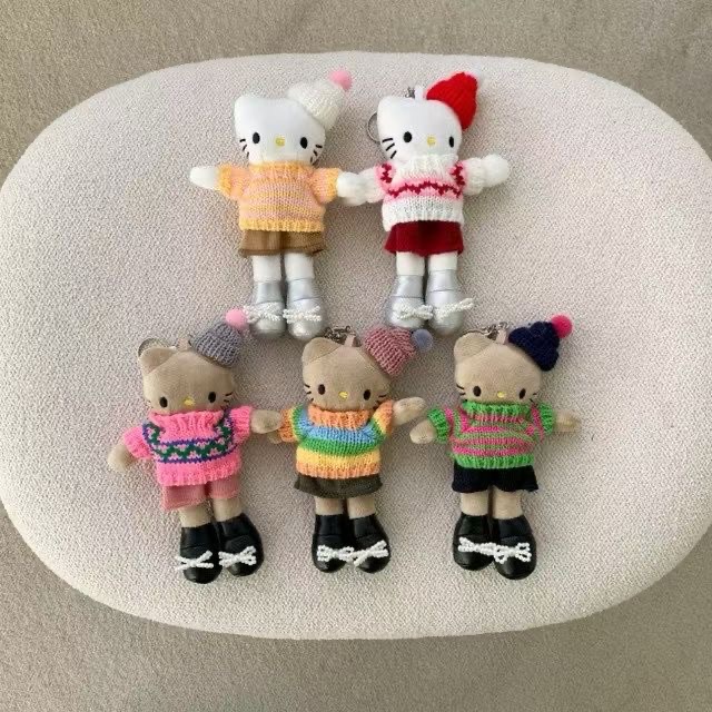 韓國🇰🇷編織衣毛帽長腿kitty