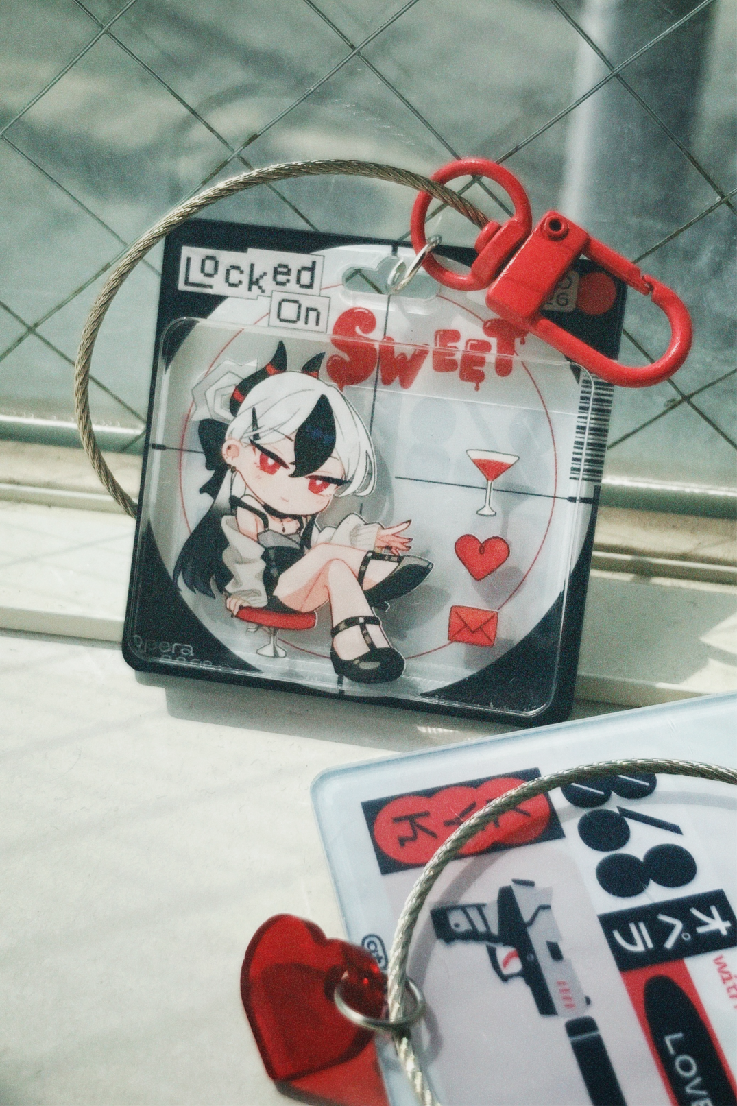 Locked on Sweet 壓克力鑰匙圈