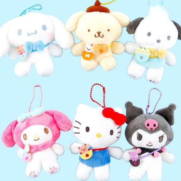 韓國三麗鷗 大耳狗 帕恰狗 布丁狗 美樂蒂 酷洛米 hello kitty 凱蒂貓 好朋友 包包 娃娃 珠鍊 吊飾