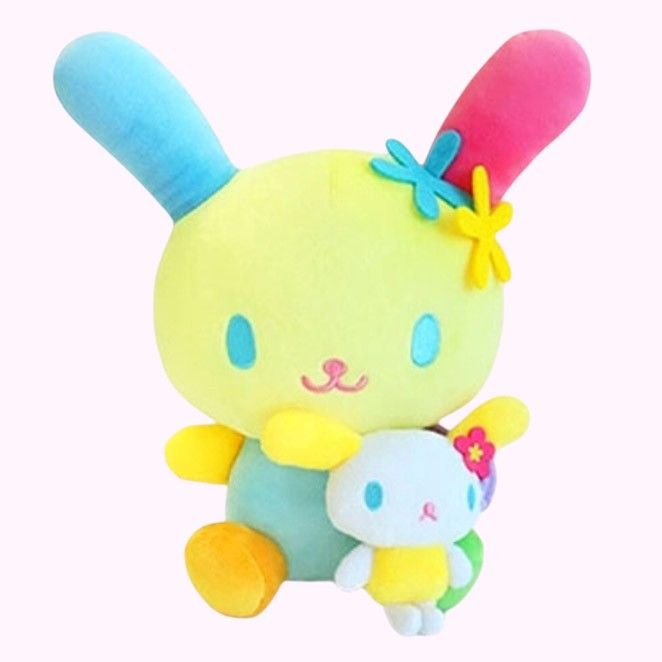 韓國三麗鷗 sanrio 花小兔 Usahana 好朋友坐姿 娃娃 玩偶 28公分高