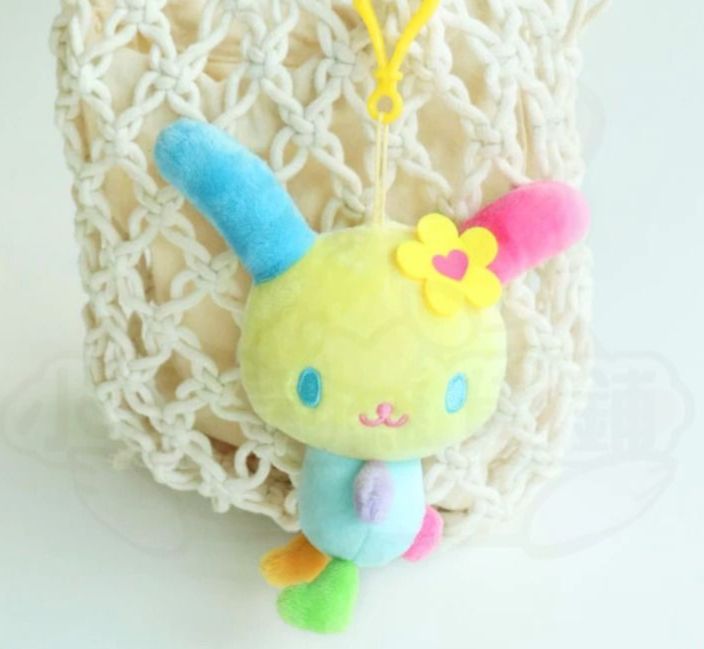 韓國三麗鷗正版sanrio 新款 花小兔娃娃公仔吊飾 掛飾 鑰匙圈 13 cm