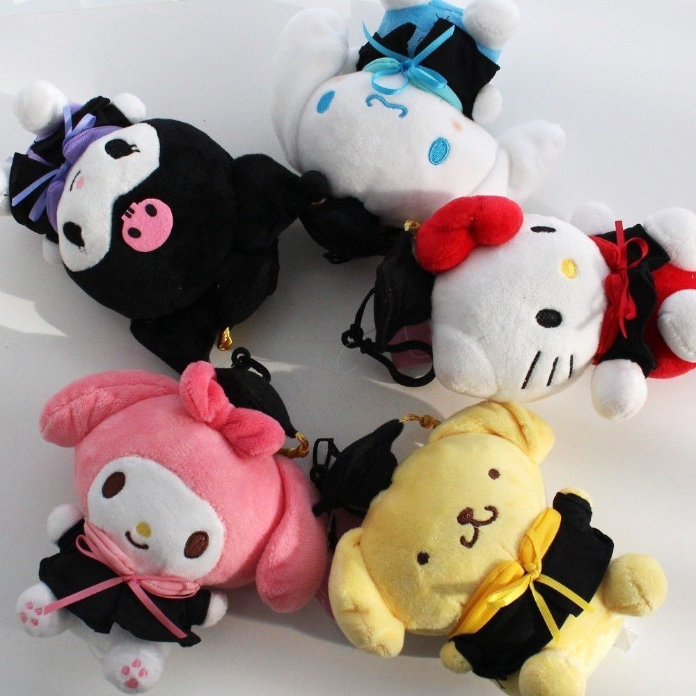 韓國三麗鷗 酷洛米 大耳狗 凱蒂貓HelloKitty 帕恰狗 布丁狗 美樂蒂 畢業 典禮 玩偶 娃娃 吊飾 15公分高