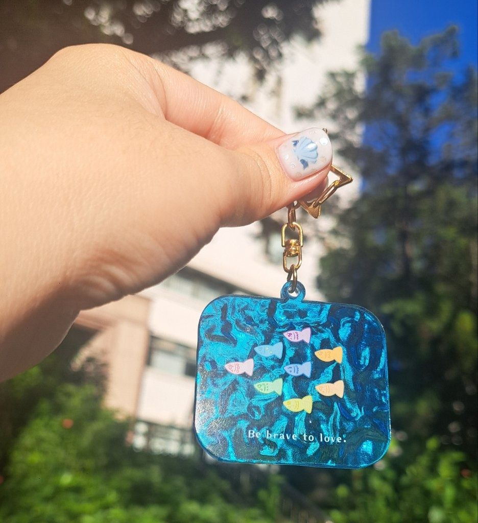 人魚公主魚形水族箱吊飾