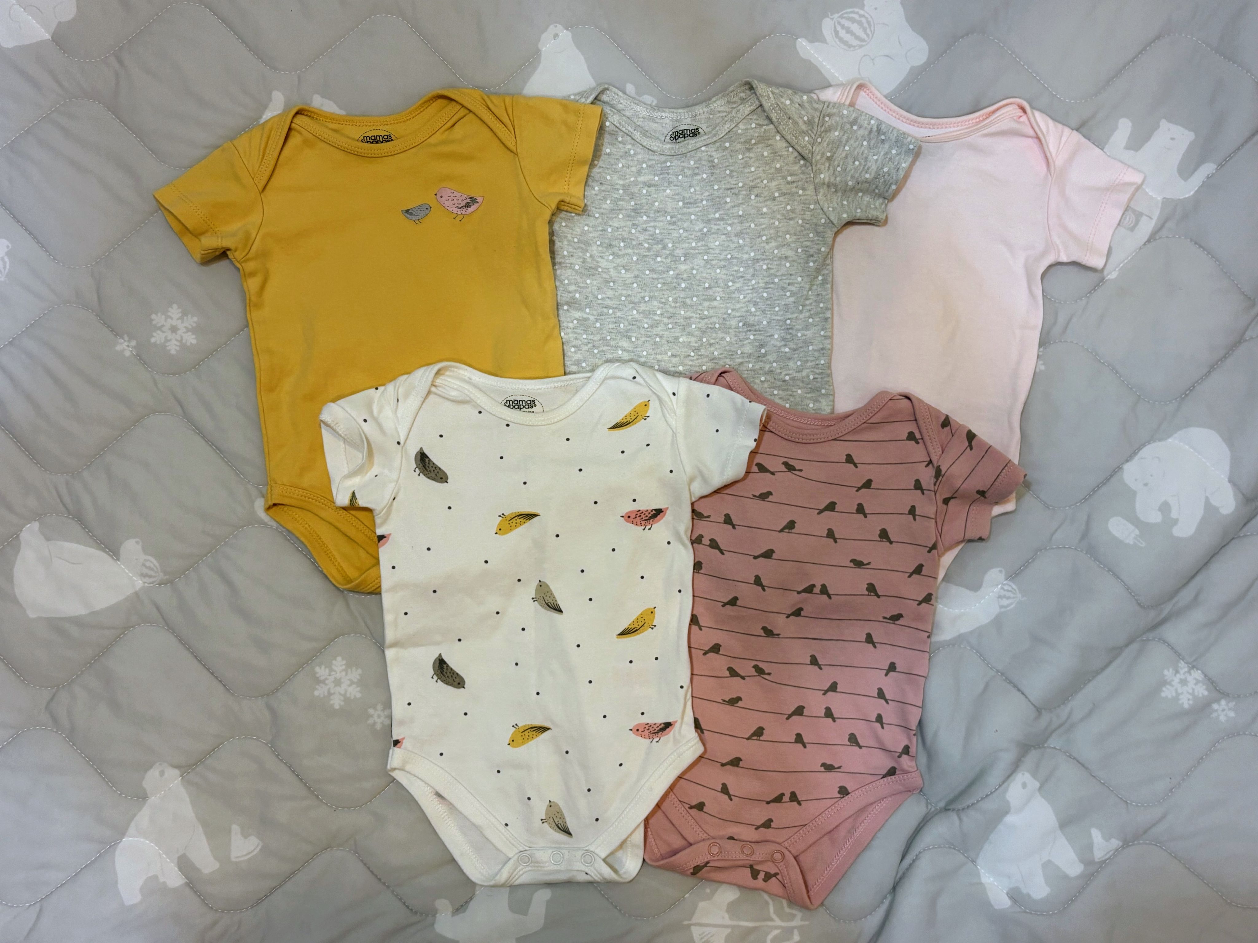 Carter’s 女寶短袖包屁衣 （6-9m）