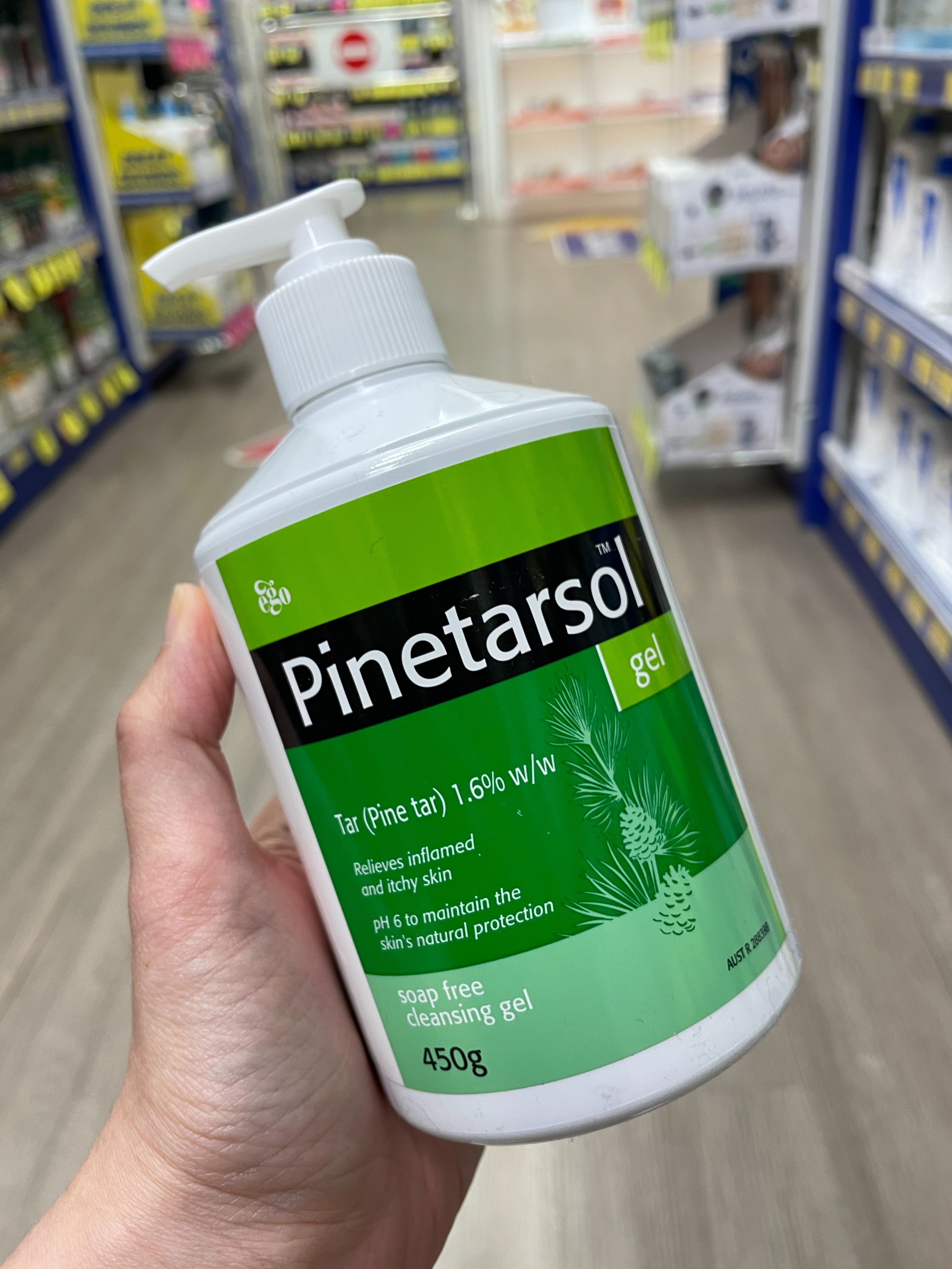 澳洲代購 澳洲商品 Ego 意高 Pinetarsol Gel 皮得露潔膚凝膠 無皂鹼低刺激｜松焦油配方｜敏弱 450g