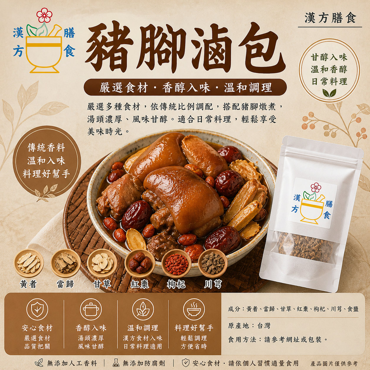 豬腳滷包