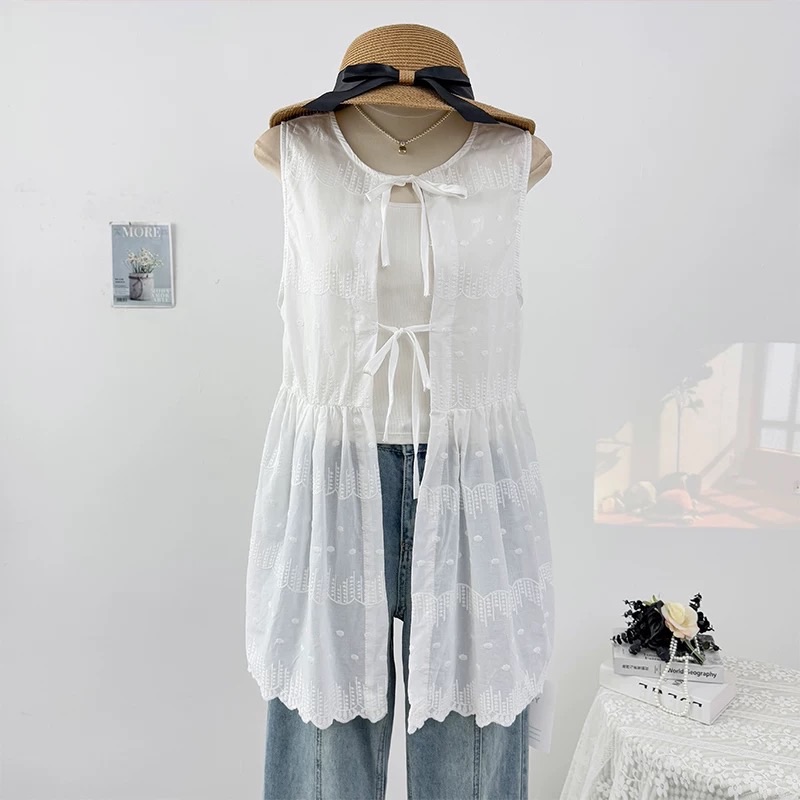 法式小清新罩衫