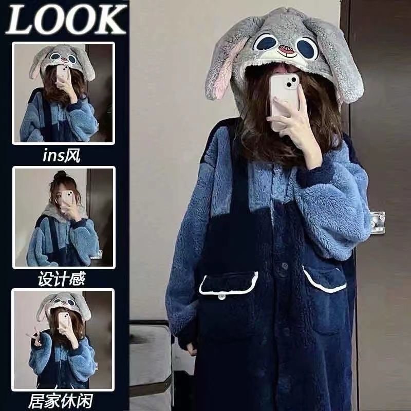 超萌動物連帽睡袍 🧸