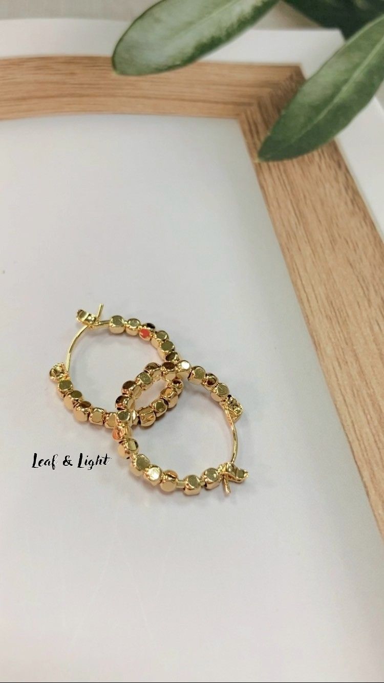 ◈現貨◈正韓琥珀圈圈耳環