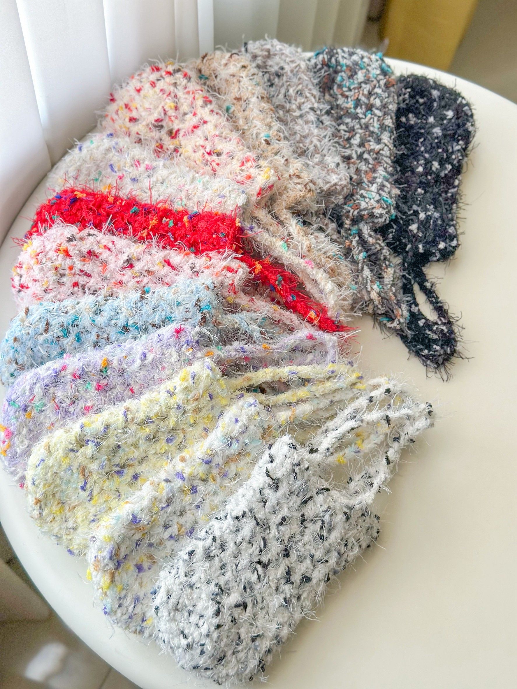 雪花鬆餅 編織飲料提袋 大象杯提袋 飲料提袋 手作杯套 手工編織 環保提袋 飲料杯套 毛線提袋