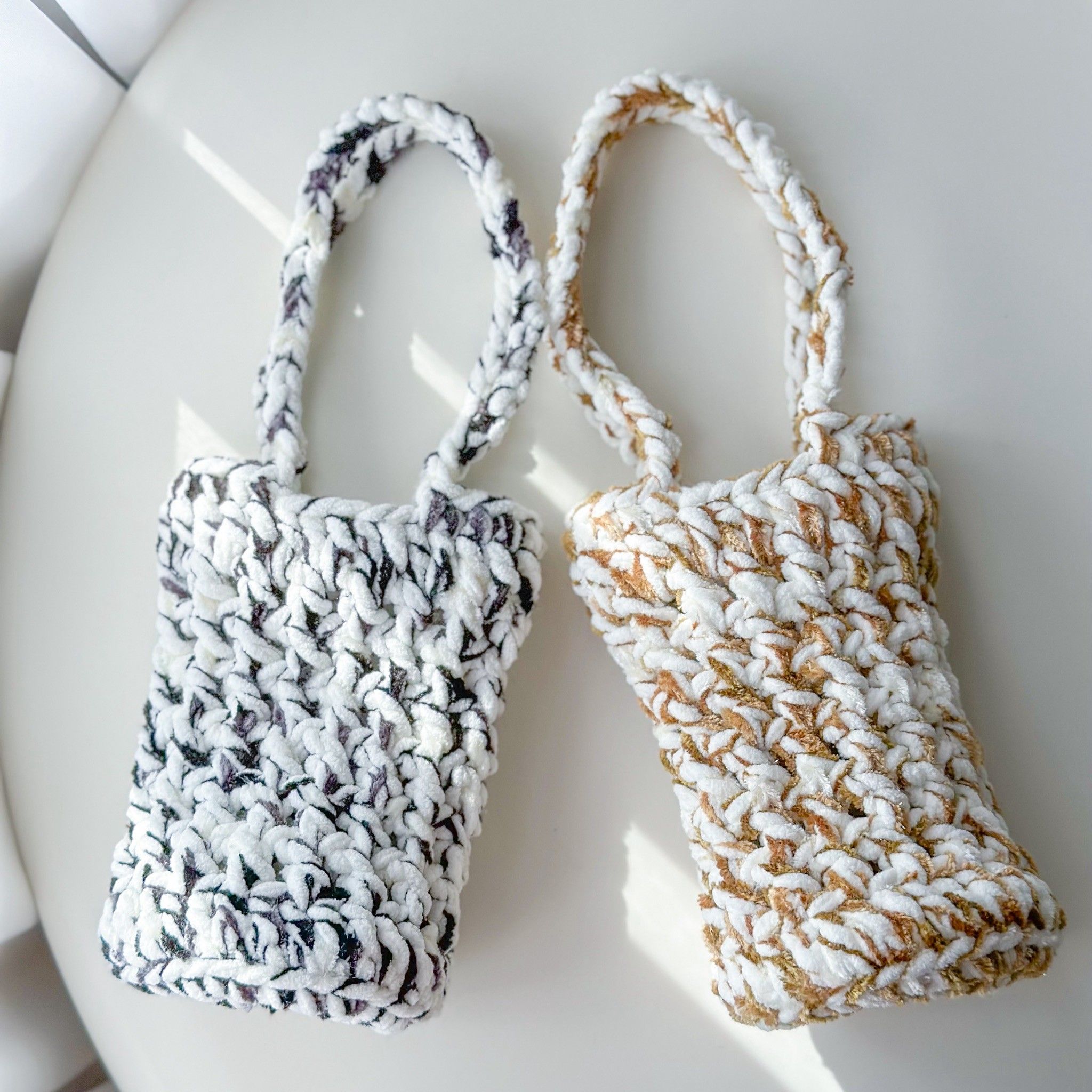 奶酪雲朵鬆餅 大象杯提袋 飲料提袋 手作杯套 手工編織 編織飲料袋 環保袋 飲料杯套 毛線提袋